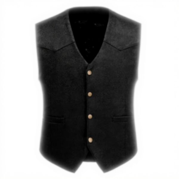 Allthemen Mens Suede Vest Vintage Retro Sleeveless Slim Fit