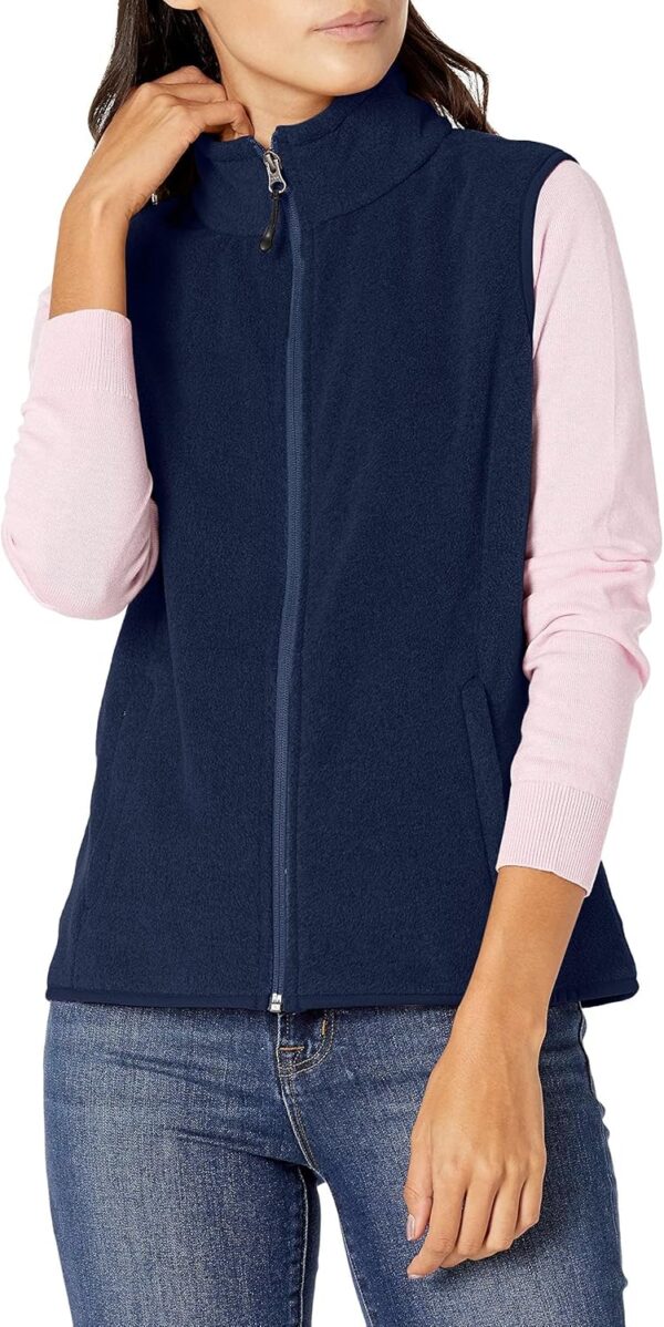 Gilet polaire femme Amazon Essentials sans manches coupe-0