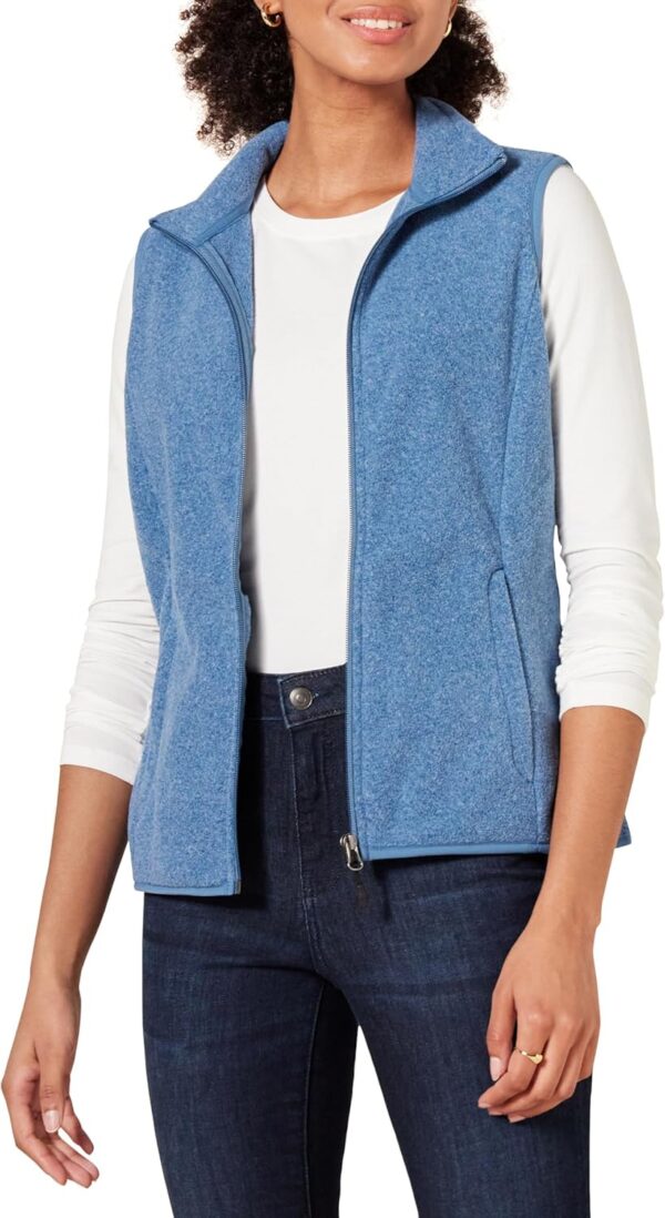 Gilet polaire femme Amazon Essentials coupe classique grande-0