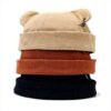 Bonnet ours oreilles xinrishe coton chaud unisexe hiver