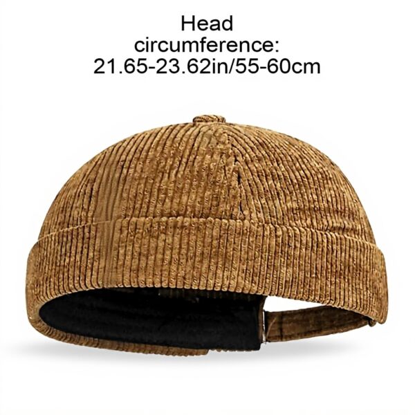 Bonnet Docker Unisexe Ericetion Rétro Velours Côtelé