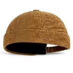 Bonnet Docker Unisexe Ericetion Rétro Velours Côtelé