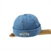 Casquette Docker Enfant Coton Rétro HiyyFloy Bleu