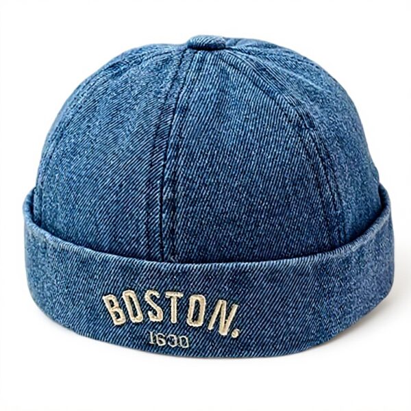 Casquette Docker Enfant Coton Rétro HiyyFloy Bleu