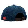 Casquette docker homme sans bord réglable bonnet rétro femme