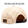 Casquette docker homme sans bord réglable bonnet rétro femme