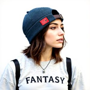 Casquette docker homme sans bord réglable bonnet rétro femme