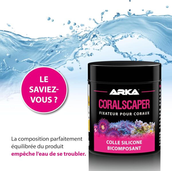 Fixateur coraux aquarium marin ARKA silicone durable sous-5