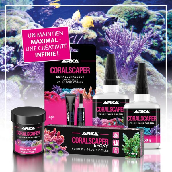 Fixateur coraux aquarium marin ARKA silicone durable sous-6