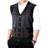 Gilet Tricoté Homme Hiver Col V sans Manches Generisch