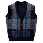 Gilet Tricoté Homme Hiver Col V sans Manches Generisch
