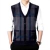 Gilet Tricoté Homme Hiver Col V sans Manches Generisch