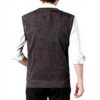 Gilet tricoté homme Generisch col V sans manches hiver