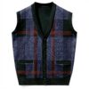 Gilet Tricoté Homme Hiver Col V sans Manches Generisch