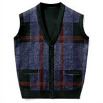 Gilet Tricoté Homme Hiver Col V sans Manches Generisch