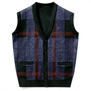 Gilet Tricoté Homme Hiver Col V sans Manches Generisch