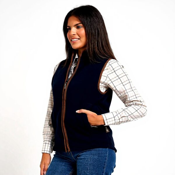 Gilet sans manches Jack Pyke polaire femme bleu marine olive