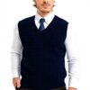 Gilet homme coton col V tricot torsadé sans manches Kallspin