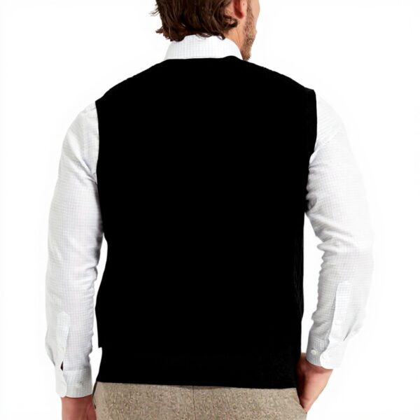 Gilet homme coton col V tricot torsadé sans manches Kallspin