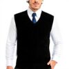 Gilet homme coton col V tricot torsadé sans manches Kallspin