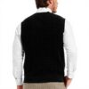 Gilet homme coton col V sans manches Kallspin tricot torsadé