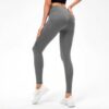 Legging doublé polaire femme poches sans couture course yoga