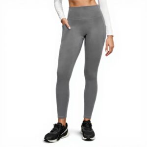 Legging doublé polaire femme poches sans couture course yoga