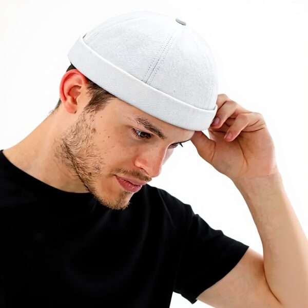 Casquette Docker sans Visière Malaxlx Coton Rétro Homme