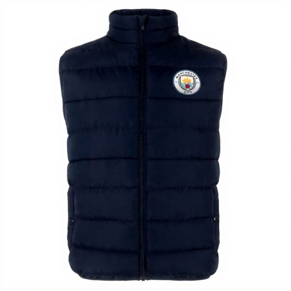 Gilet rembourré Manchester City FC Homme Bleu Marine Sport
