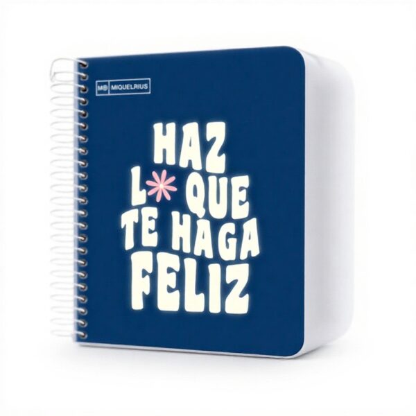 Cahier A6 Miquelrius quadrillé 5mm 100 feuilles bleu marine