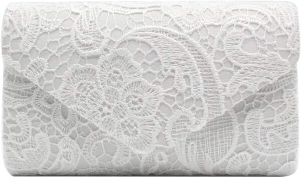 Pochette dentelle femme Fioeyr sac main fêtes mariages-4