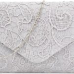 Pochette dentelle femme Fioeyr sac main fêtes mariages-0