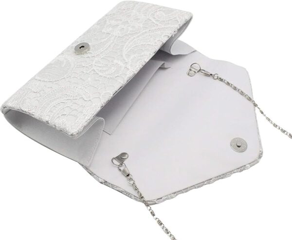 Pochette dentelle femme Fioeyr sac main fêtes mariages-3