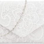 Pochette dentelle femme Fioeyr sac main fêtes mariages-0