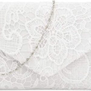 Pochette dentelle femme Fioeyr sac main fêtes mariages-0