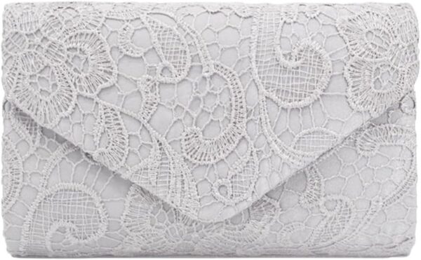 Pochette dentelle femme Fioeyr sac main fêtes mariages-6