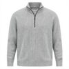 Sweat homme velours côtelé col zippé confortable Generic