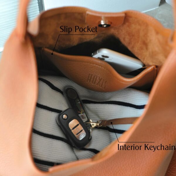 Sac hobo femme cuir végétalien souple sac à main fourre-tout-5