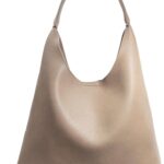 Sac hobo femme cuir végétalien souple HOXIS sac à main-0