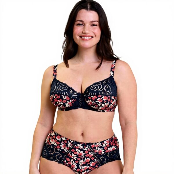 Shorty Sans Complexe Amelie Print dentelle microfibre femme