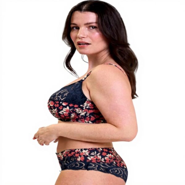 Shorty Sans Complexe Amelie Print dentelle microfibre femme