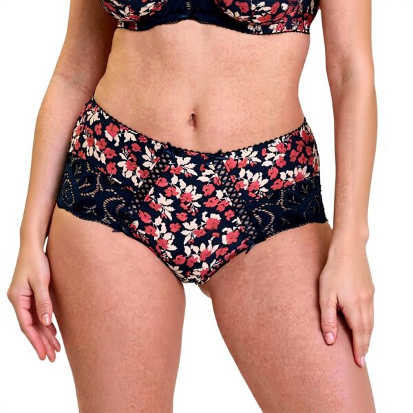 Shorty Sans Complexe Amelie Print dentelle microfibre femme