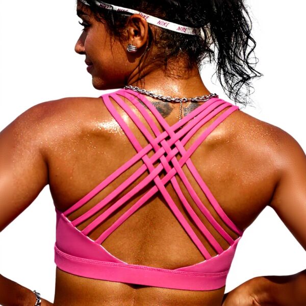 Soutien-gorge de sport femme sans fil rembourré yoga confort