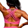 Soutien-gorge de sport femme sans fil rembourré yoga confort