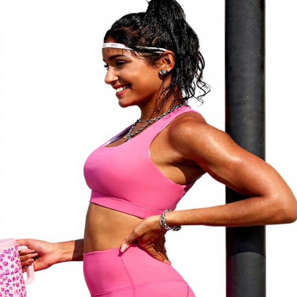 Soutien-gorge de sport femme sans fil rembourré yoga confort